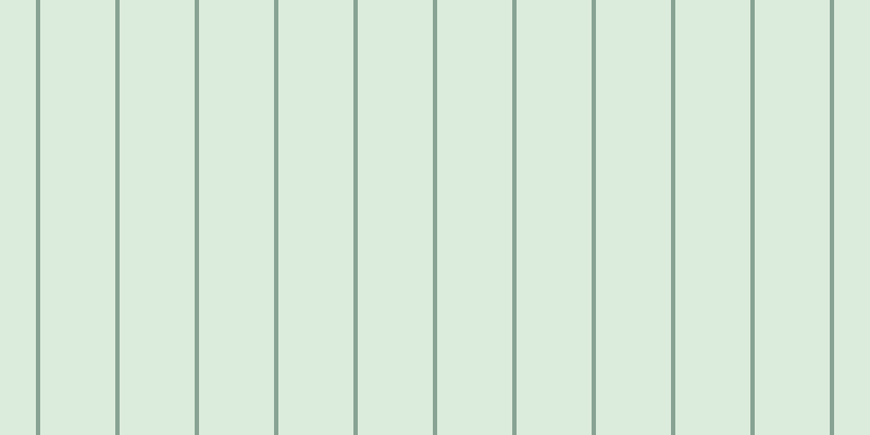 #bbdcbb (50%), #88a393 vertical lines, four pixels wide, sixty-nine pixels apart