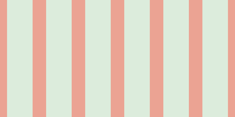 #bbdcbb (50%), #eba393 vertical lines, forty-six pixels wide, eighty-seven pixels apart