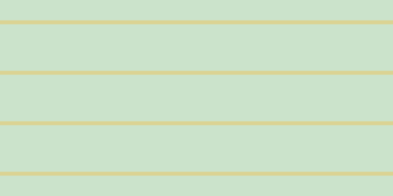#bbdcbb (75%), #dbd393 horizontal lines, eight pixels wide, ninety-five pixels apart