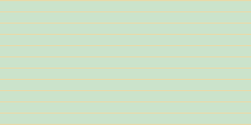 #bbdcbb (75%), #fcd393 horizontal lines, two pixels wide, thirty-four pixels apart