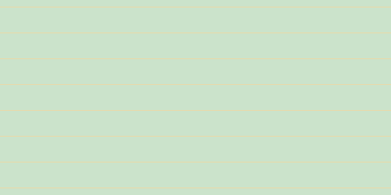 #bbdcbb (75%), #fcd393 horizontal lines, one pixels wide, fifty-two pixels apart