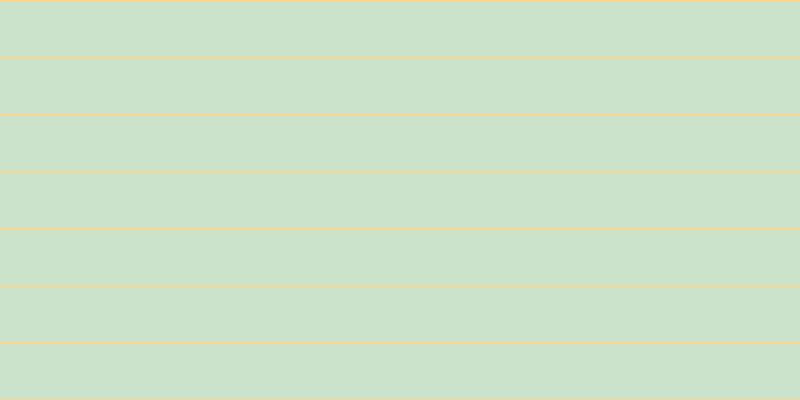 #bbdcbb (75%), #fcd393 horizontal lines, two pixels wide, fifty-five pixels apart