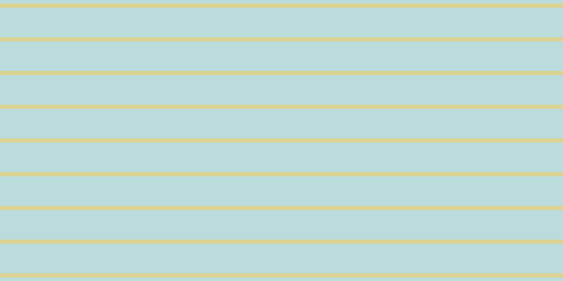 #bbdcdc, #dbd393 horizontal lines, six pixels wide, forty-two pixels apart