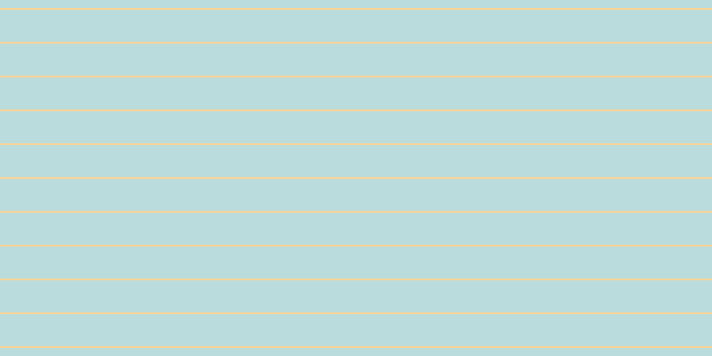 #bbdcdc, #fcd393 horizontal lines, two pixels wide, thirty-six pixels apart