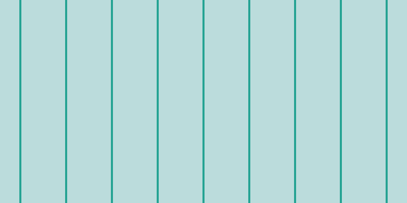 #bbdcdc, #25a393 vertical lines, four pixels wide, eighty-six pixels apart