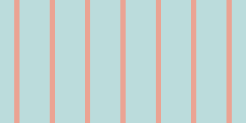 #bbdcdc, #eba393 vertical lines, seventeen pixels wide, ninety-eight pixels apart