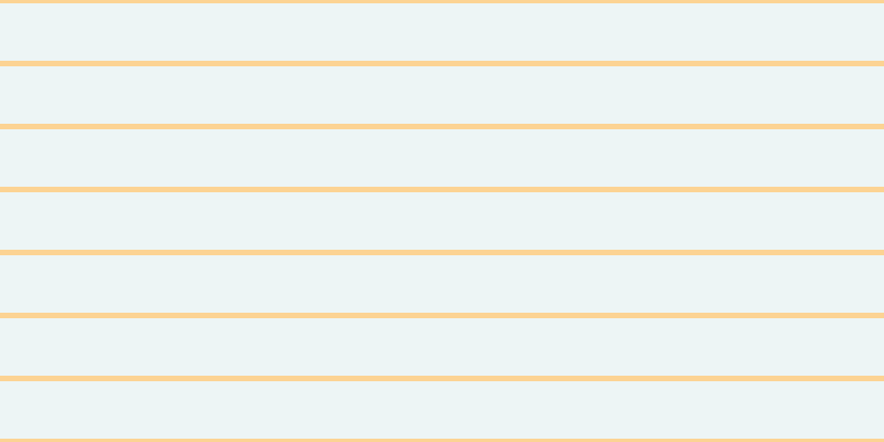 #bbdcdc (25%), #fcd393 horizontal lines, five pixels wide, fifty-two pixels apart