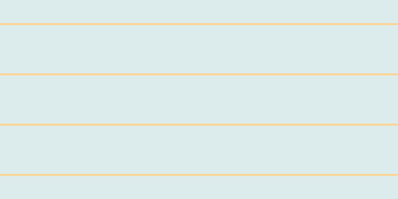 #bbdcdc (50%), #fcd393 horizontal lines, four pixels wide, ninety-seven pixels apart
