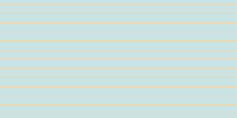 #bbdcdc (75%), #fcd393 horizontal lines, two pixels wide, twenty-nine pixels apart