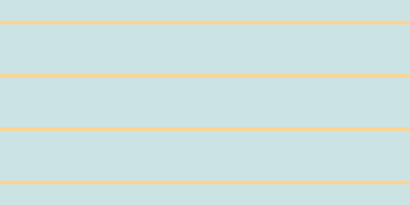 #bbdcdc (75%), #fcd393 horizontal lines, seven pixels wide, ninety-seven pixels apart
