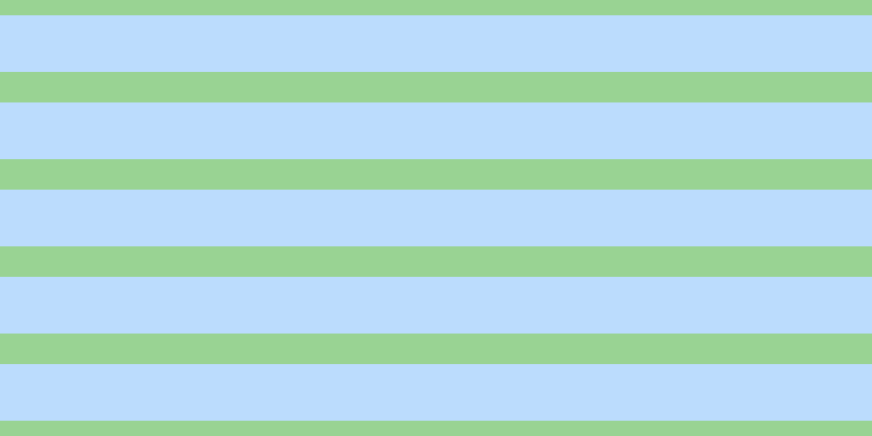 #bbdcfd, #99d393 horizontal lines, twenty-eight pixels wide, fifty-two pixels apart