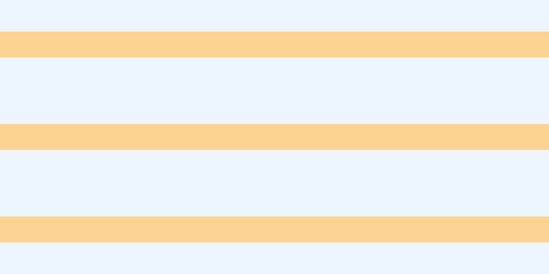 #bbdcfd (25%), #fcd393 horizontal lines, thirty-eight pixels wide, ninety-seven pixels apart