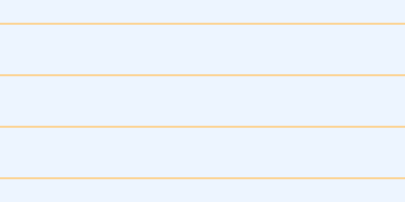 #bbdcfd (25%), #fcd393 horizontal lines, four pixels wide, ninety-eight pixels apart