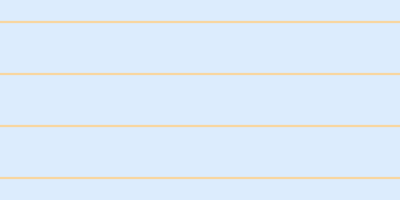 #bbdcfd (50%), #fcd393 horizontal lines, four pixels wide, one hundred pixels apart