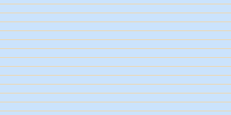 #bbdcfd (75%), #fcd393 horizontal lines, two pixels wide, twenty-nine pixels apart