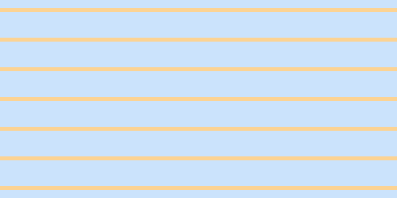 #bbdcfd (75%), #fcd393 horizontal lines, eight pixels wide, fifty-two pixels apart
