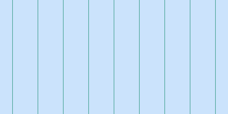 #bbdcfd (75%), #46a393 vertical lines, two pixels wide, eighty-seven pixels apart