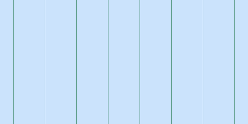 #bbdcfd (75%), #67a393 vertical lines, two pixels wide, one hundred pixels apart