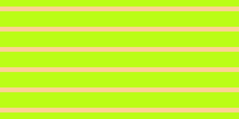 #bbfd16, #fcd393 horizontal lines, sixteen pixels wide, fifty-two pixels apart