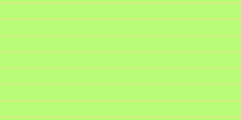 #bbfd79, #fcd393 horizontal lines, two pixels wide, fifty-two pixels apart