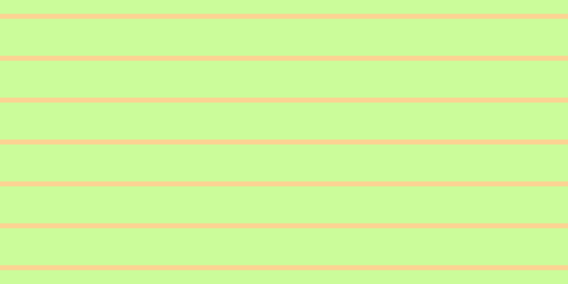 #bbfd79 (75%), #fcd393 horizontal lines, seven pixels wide, fifty-two pixels apart