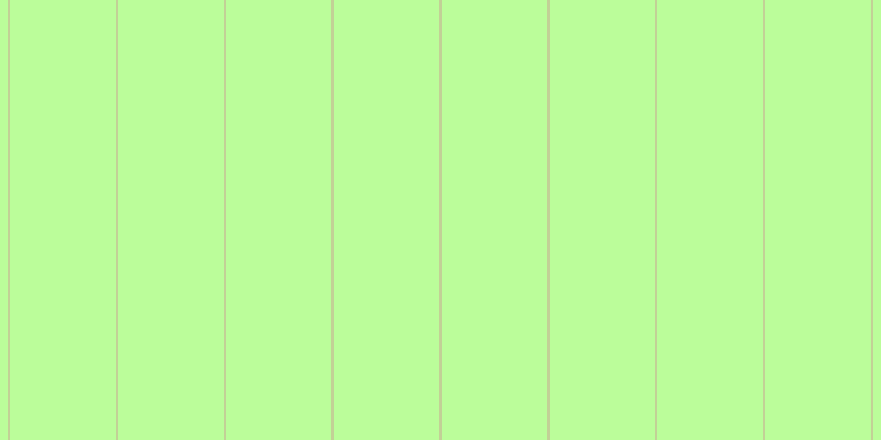 #bbfd9a, #caa393 vertical lines, one pixels wide, ninety-seven pixels apart