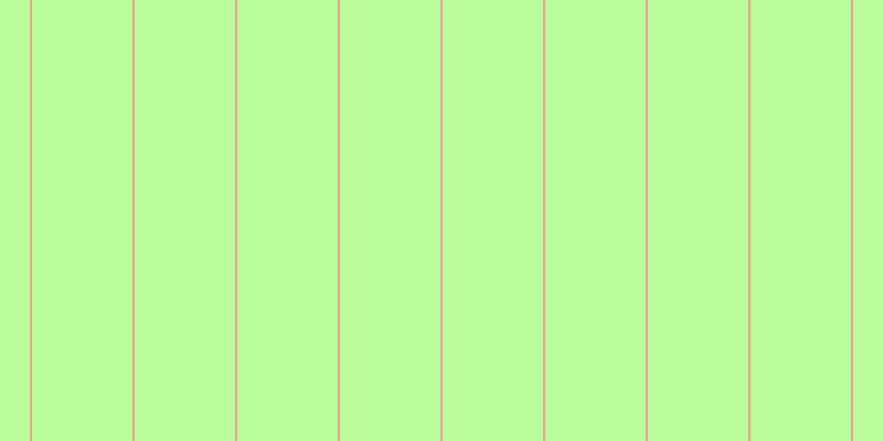 #bbfd9a, #eba393 vertical lines, two pixels wide, ninety-one pixels apart