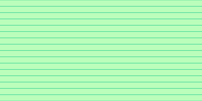 #bbfdbb, #36d393 horizontal lines, two pixels wide, twenty-three pixels apart