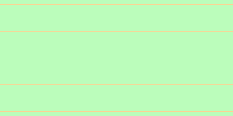 #bbfdbb, #fcd393 horizontal lines, two pixels wide, ninety pixels apart
