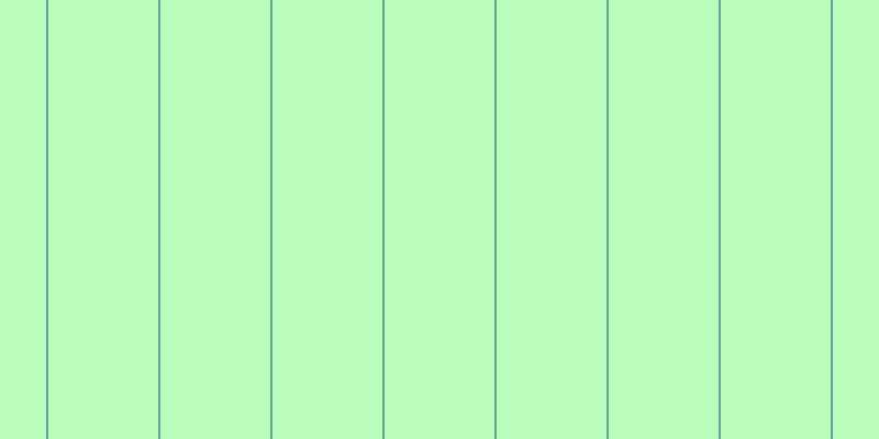 #bbfdbb, #67a393 vertical lines, two pixels wide, one hundred pixels apart