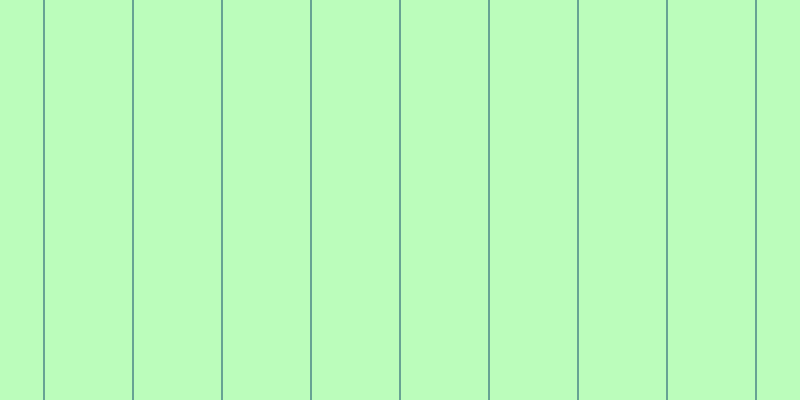 #bbfdbb, #67a393 vertical lines, two pixels wide, eighty-seven pixels apart