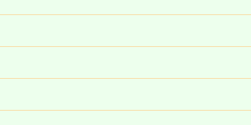 #bbfdbb (25%), #fcd393 horizontal lines, two pixels wide, one hundred pixels apart