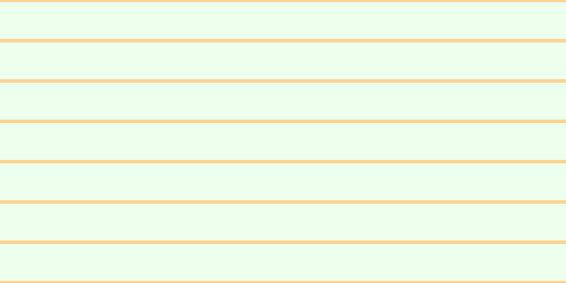 #bbfdbb (25%), #fcd393 horizontal lines, five pixels wide, fifty-two pixels apart