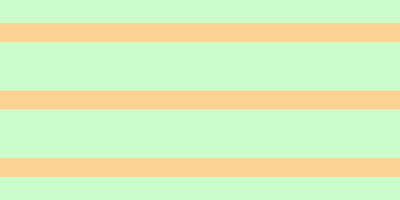 #bbfdbb (75%), #fcd393 horizontal lines, thirty-eight pixels wide, ninety-seven pixels apart
