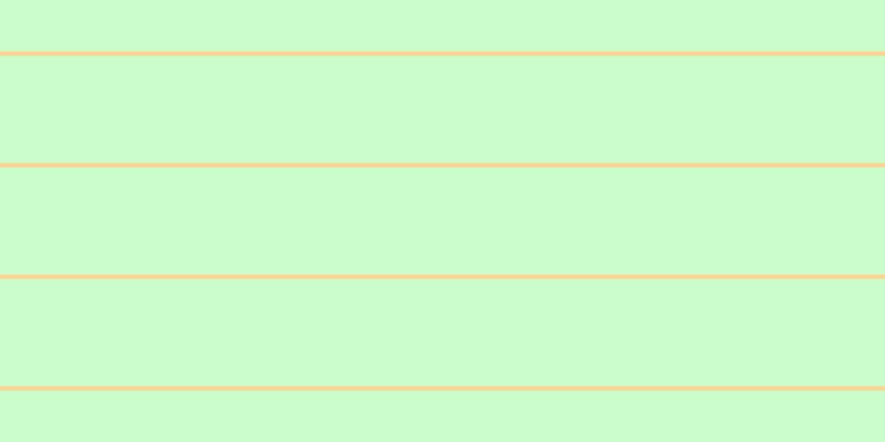 #bbfdbb (75%), #fcd393 horizontal lines, four pixels wide, ninety-seven pixels apart