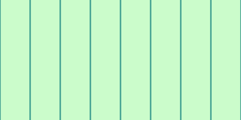 #bbfdbb (75%), #46a393 vertical lines, five pixels wide, ninety-five pixels apart