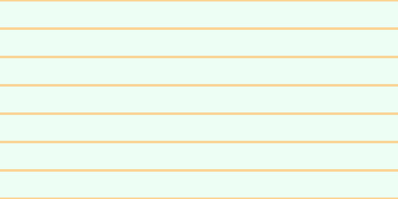 #bbfddc (25%), #fcd393 horizontal lines, five pixels wide, fifty-two pixels apart