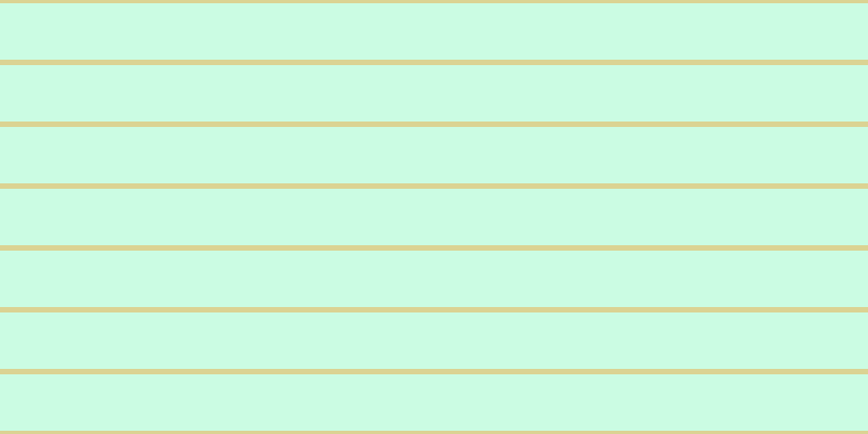 #bbfddc (75%), #dbd393 horizontal lines, five pixels wide, fifty-two pixels apart