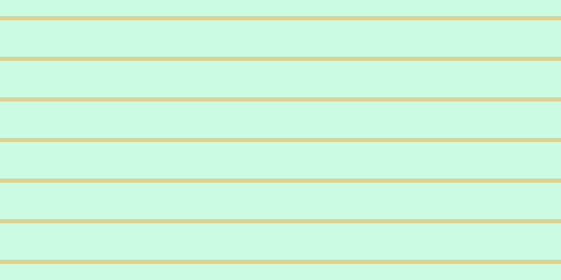 #bbfddc (75%), #dbd393 horizontal lines, six pixels wide, fifty-two pixels apart
