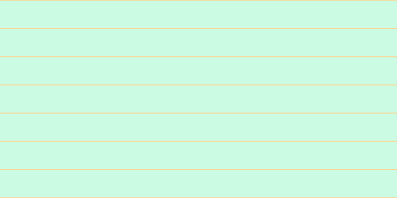 #bbfddc (75%), #fcd393 horizontal lines, two pixels wide, fifty-five pixels apart