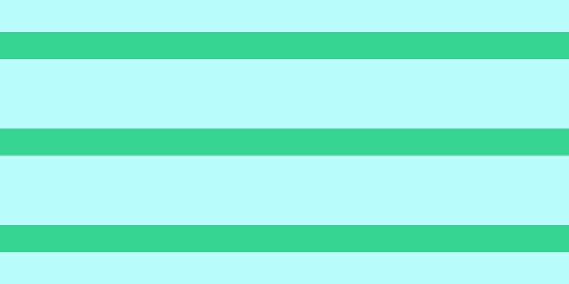 #bbfdfd, #36d393 horizontal lines, thirty-eight pixels wide, ninety-eight pixels apart