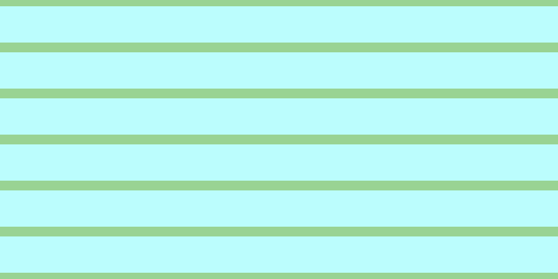 #bbfdfd, #99d393 horizontal lines, fourteen pixels wide, fifty-two pixels apart