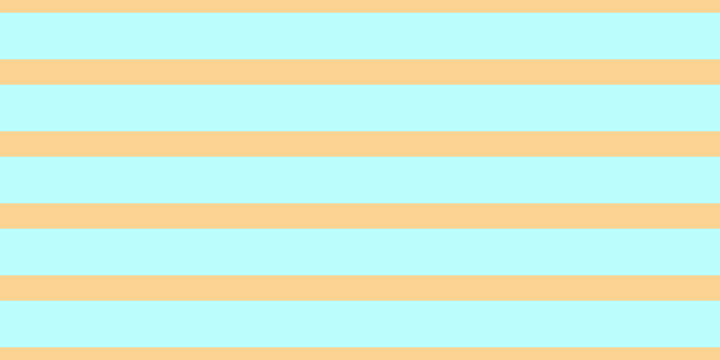 #bbfdfd, #fcd393 horizontal lines, twenty-eight pixels wide, fifty-two pixels apart