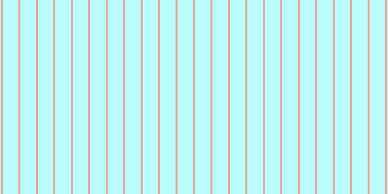 #bbfdfd, #eba393 vertical lines, four pixels wide, thirty-two pixels apart