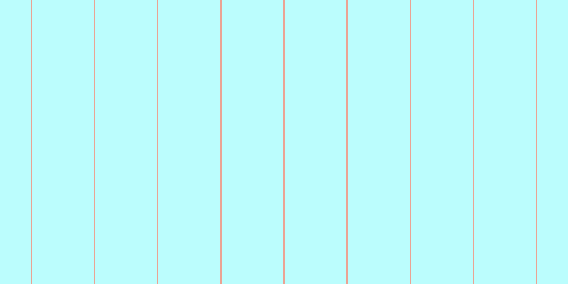 #bbfdfd, #eba393 vertical lines, two pixels wide, eighty-seven pixels apart