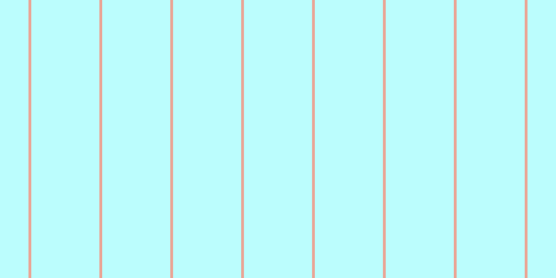 #bbfdfd, #eba393 vertical lines, four pixels wide, ninety-eight pixels apart