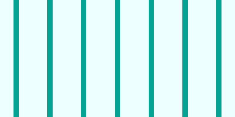 #bbfdfd (25%), #04a393 vertical lines, eighteen pixels wide, ninety-seven pixels apart