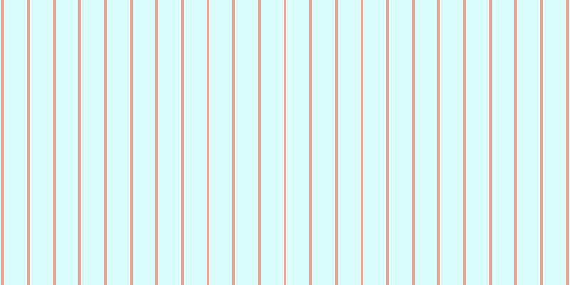 #bbfdfd (50%), #eba393 vertical lines, four pixels wide, thirty-two pixels apart