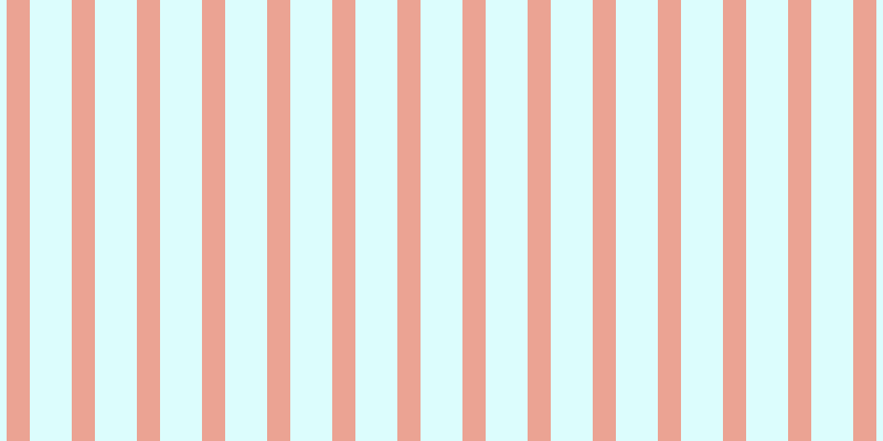 #bbfdfd (50%), #eba393 vertical lines, twenty-one pixels wide, thirty-eight pixels apart