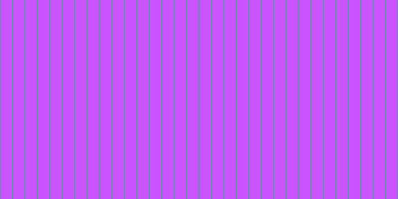 #bc1cfe (75%), #46a393 vertical lines, two pixels wide, twenty-three pixels apart